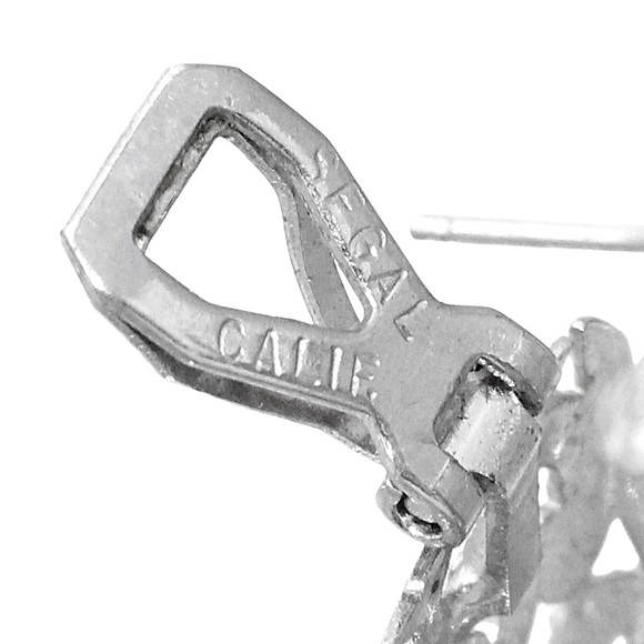 Vintage Lewis Segal Hoop Earrings Silver Tone Openwork Large Statement Hoops - Picture 4 of 6